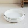 Minimalistischer Stil Einfarbige Keramik Große Schüssel Haushalts tägliches Geschirr Schüssel High-End Relief Nudelschüssel Runde Schüssel Salatschüssel