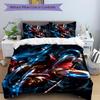 3Pcs Superhero Action Bedding Set Soft Fabric Duvet Cover Pillowcases Home Xmas Halloween Gift 1 Duvet Cover 2 Pillowcase S1768