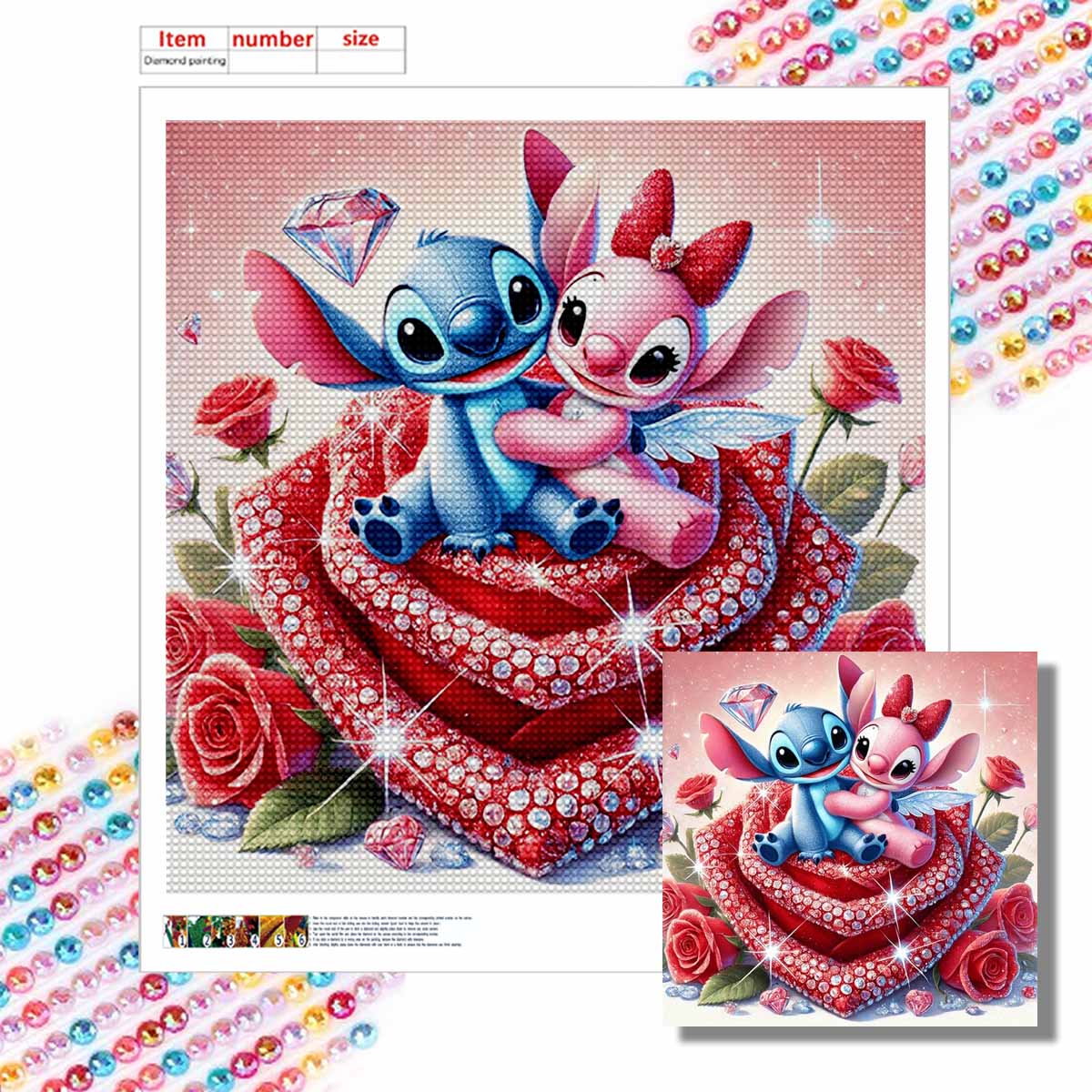 

Full Round Diamond Painting Stitch on The Flower Art Rhinestone Picture Mosaic DIY 5D Cross Stitch Embroidery Home Decoration Round 30x30cm