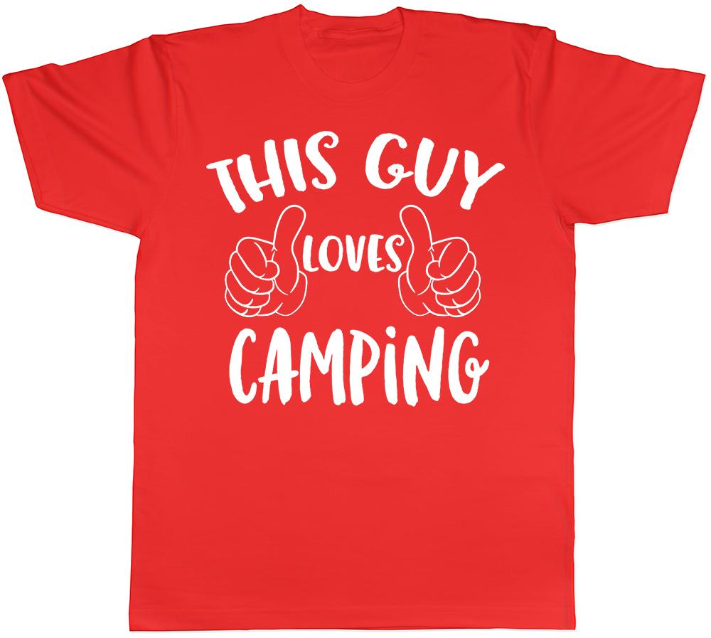 This Guys Loves Camping Unisexs Short Sleeve TShirt S