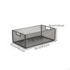 Mobile Rolling Storage Basket Compact Under-Cabinet Cart Breathable Under Desk