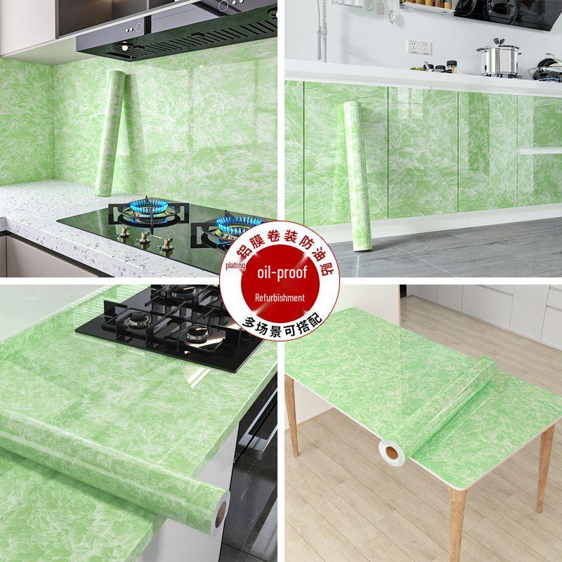 Enhanced Waterproof Kitchen Stove Wallpaper - Oil, Heat, and Moisture Resistant Self-Adhesive Sticker