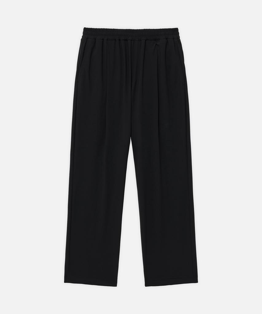 DRAW FIT [Fashion Planet X Drawfit] Cooling Relaxed Tapered Elastic Waist Pants [Black]