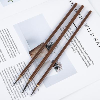 3 Stücke Wiesel Haar Haken Linie Feine Pinsel Kalligraphie Pinsel Stift Kunst Stationäre