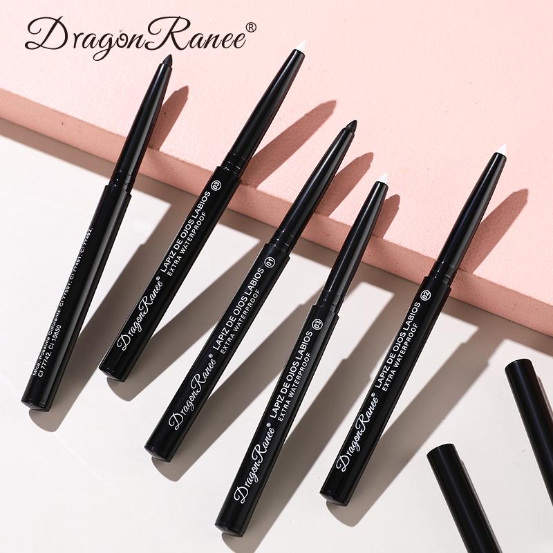 DragonRanee Long-lasting Waterproof Eyeliner Gel Pencil - 3 Shades for Beginners (Includes White Liquid & Cream Pencil)