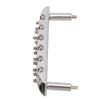 Electric Guitar Bridge 6 String Tailpiece Metal Instrument Accessory for JazzmasterSilver