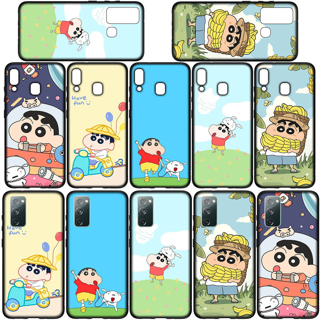 Kryt pro iPhone 16 15 Xiaomi Redmi Note 14 13 12 11 Pro Max X 8 9 16e Samsung Galaxy S25 S24 S23 Moto OPPO Huawei Anime Shin Chan Shinchan Pouzdro na telefon