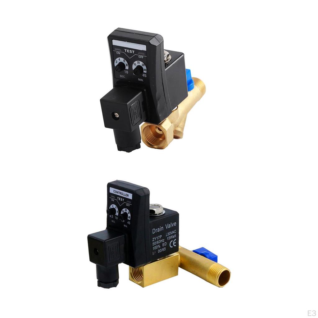 110V Automatic Drain Valve for Air Compressor with Solenoid Control