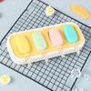 Popsicle Mold with Lid, Silicone Ice Cream Molds with 6 Sticks, 4 Cavities DIY Handmade Popsicle Mold for Making Cakesicles, Cake Pops, Ice Cream
