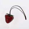 Waterproof Versatile Bag Charm 3D Red Resin Fruit Pendant Keychain Strawberry Key Ring  Friends