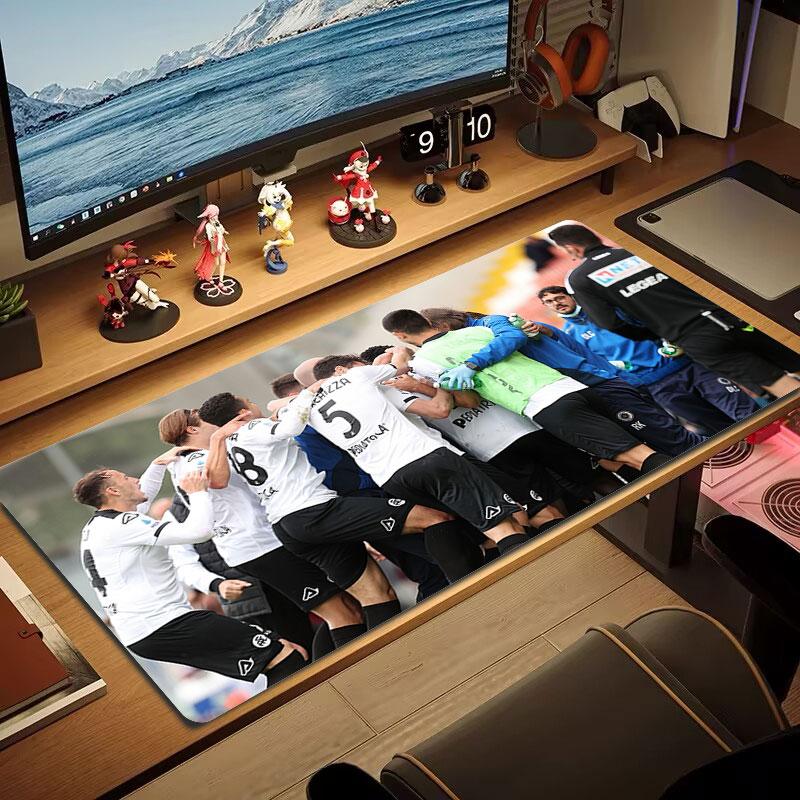Spezia Calcio Mouse Pad, Large Gaming Desk Mat, Non-slip XXL Mousepad for Laptop & Tablet, Mini PC Playmat with Stitched Edges
