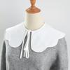 White Shirt Detachable Collar Shawl for Women Fake Collar Autumn Fuax Cols Sweater Shoulder Wraps False Collar for Ladies