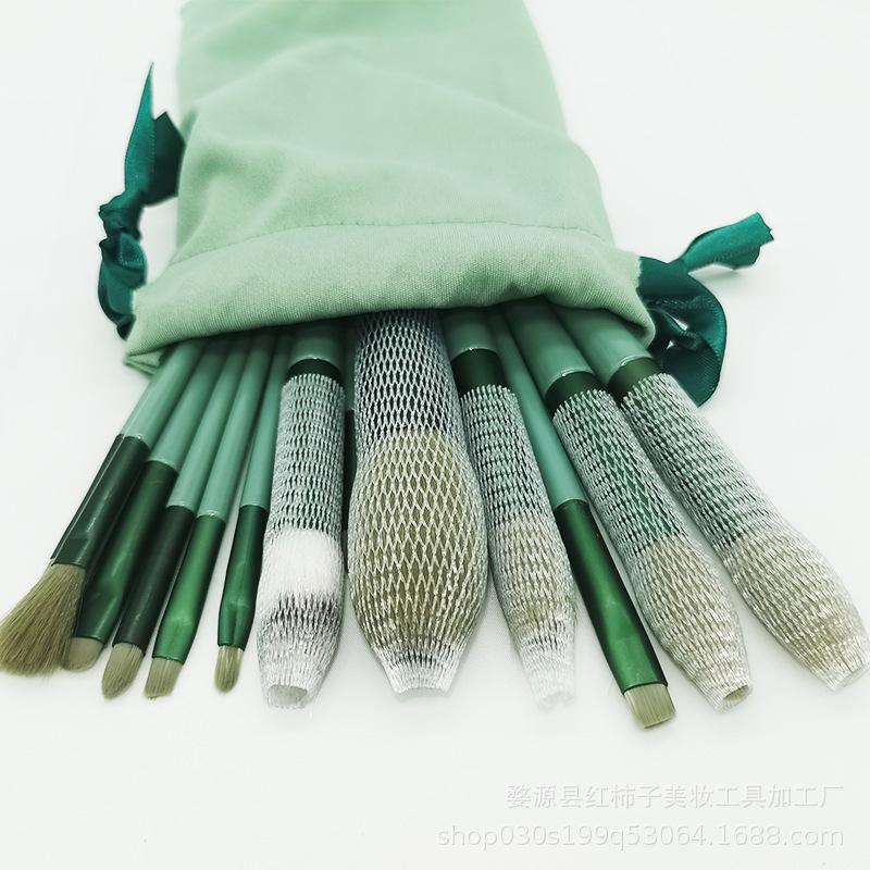 Set da 13 Pezzi di Pennelli Morbidi per Cipria Libera ad Alta Lucentezza Set di Pennelli per Ombretto Trucco Strumenti di Bellezza