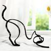 Elegant Cat Dog Figurine Lifelike Animal Sculpture Statue Abstract and Beautiful