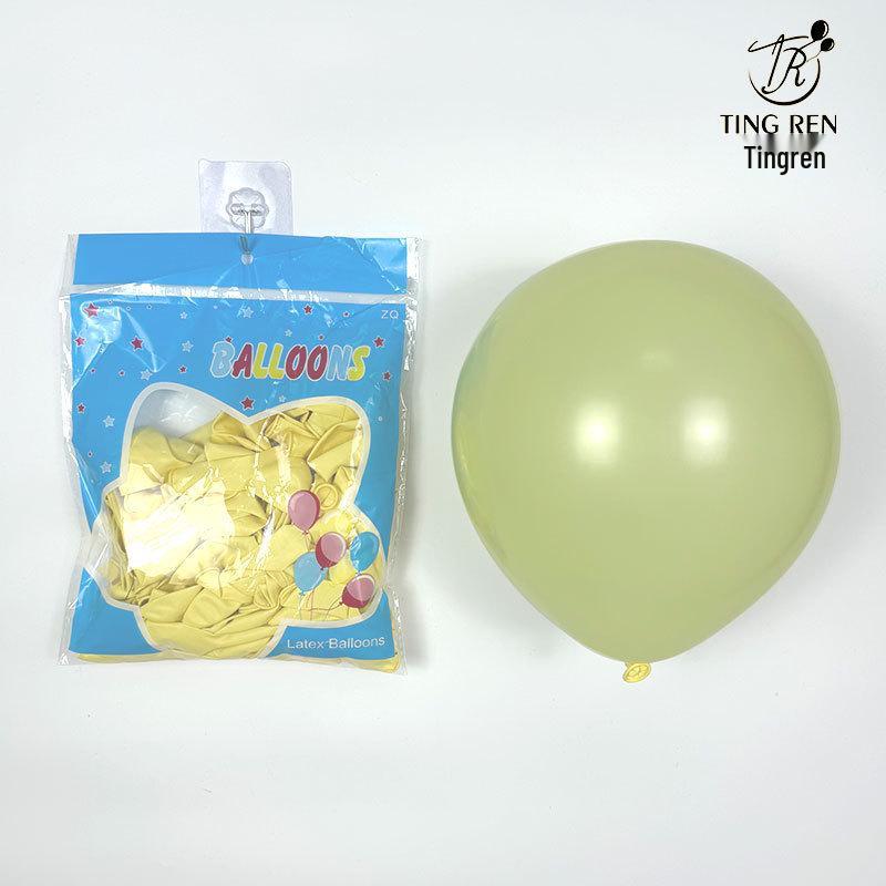 1.5g Thick Non-Toxic Colorful Macaron Balloons Pack for Children's First Birthday Decor