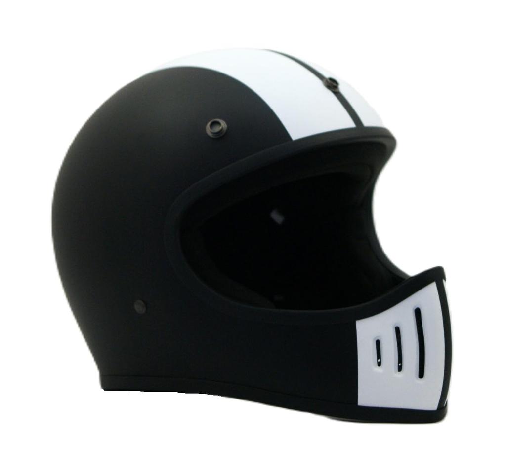 SUNUP COBRA Full Face Motorcycle Size L Matte Black SM-002 Helmet, (59-60cm),