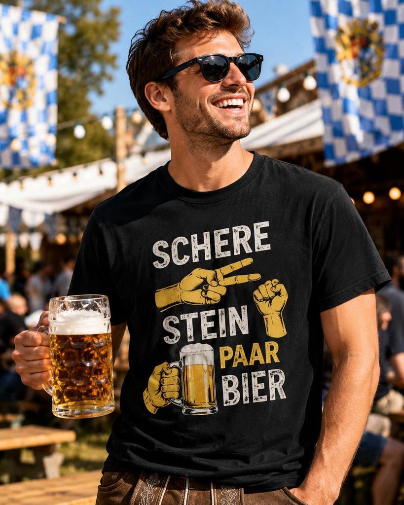 Funny Rock Scissors Pair of Beer T-Shirt – The Ultimate Drinking Game Tee!