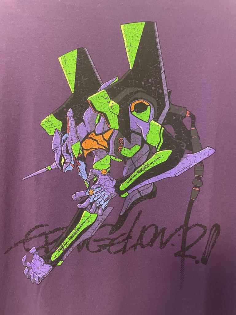 [USED] Neon Genesis Evangelion Collaboration Unit-01 Long T-Shirt XL