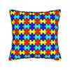 Autism Awareness Blue Puzzle Piece Pattern Pillow Case Graphic Pillow Cover For Sofa Bedroom Home Decor Fashion Pillowcases