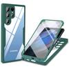 360 Clear Case for Samsung Galaxy S24 S22 S23 Plus Ultra A15 A35 A55 A54 A14 A73 A53 A33 5G Core 5G Screen Full Protection Cover