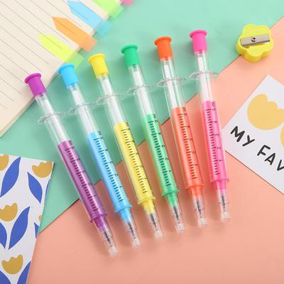 4 szt. Nowość długopis typu wstrzykującego 0,5 mm długopis wstrzykujący zabawny nowatorski długopis żelowy do wstrzykiwania artykuły papiernicze