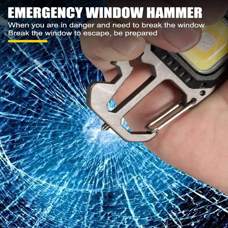 Super Bright LED Luminous Flashlight Keychain Light Strong Light Super Lightweight Portable Flashlight Car Maintenance Light