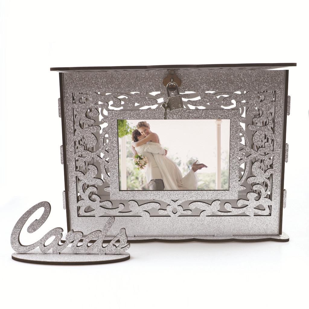 DIY Wooden Wedding Card Box and Business Card Holder