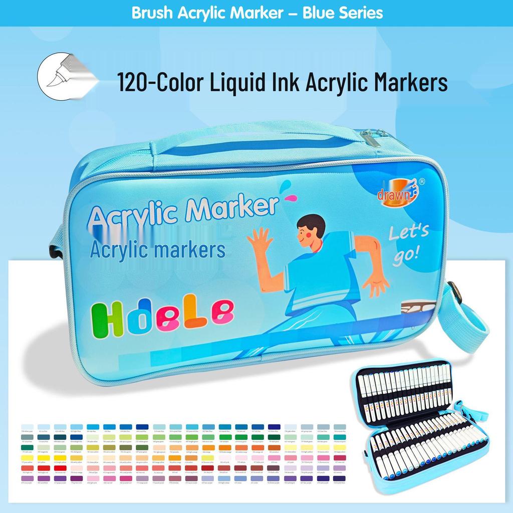 Huideler 639 Soft Tip Acrylic Marker Pen - 240 Colors for Student Art & Graffiti