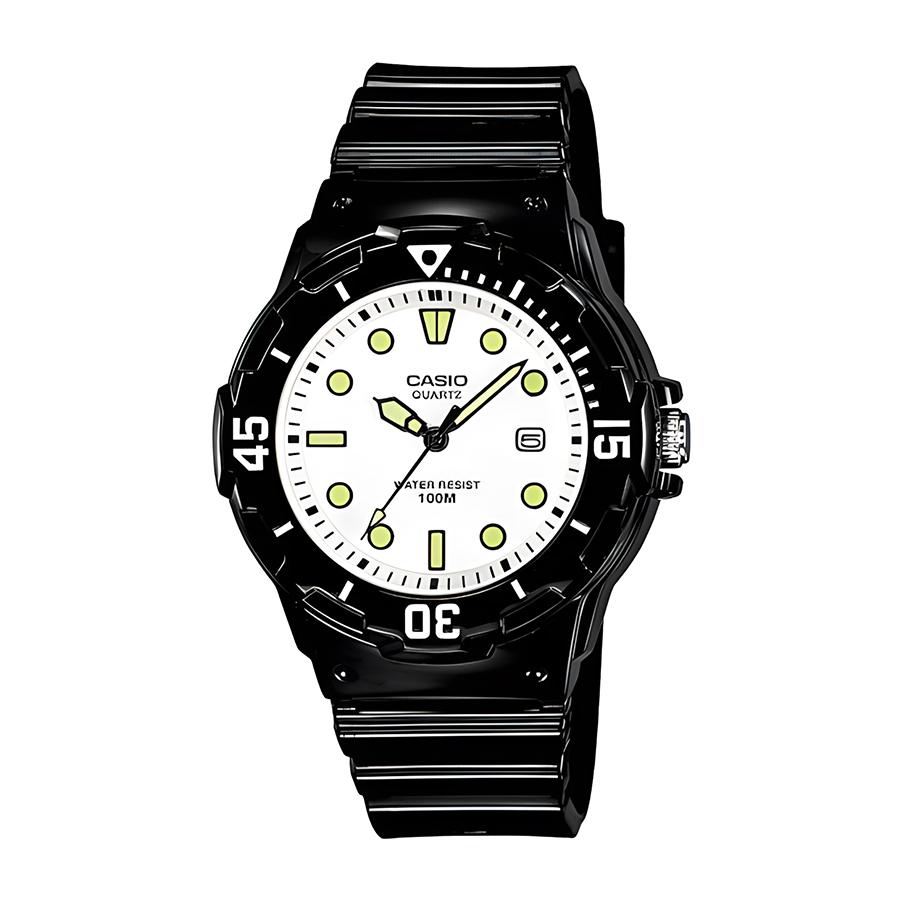

Casio - Resin Case Silicone Strap Men s Quartz Watch LRW-200H-7E1 чёрный