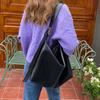 Vintage Umhängetasche mit großem Fassungsvermögen, Umhängetasche aus weichem Leder, Vintage Achseltasche, lässige, tragbare Handtasche, Geldbörse