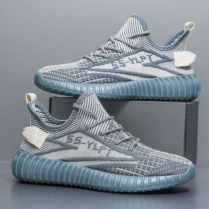 Breathable fly-woven men's shoes lightweight men's autumn mesh breathable trendy shoes mesh shoes