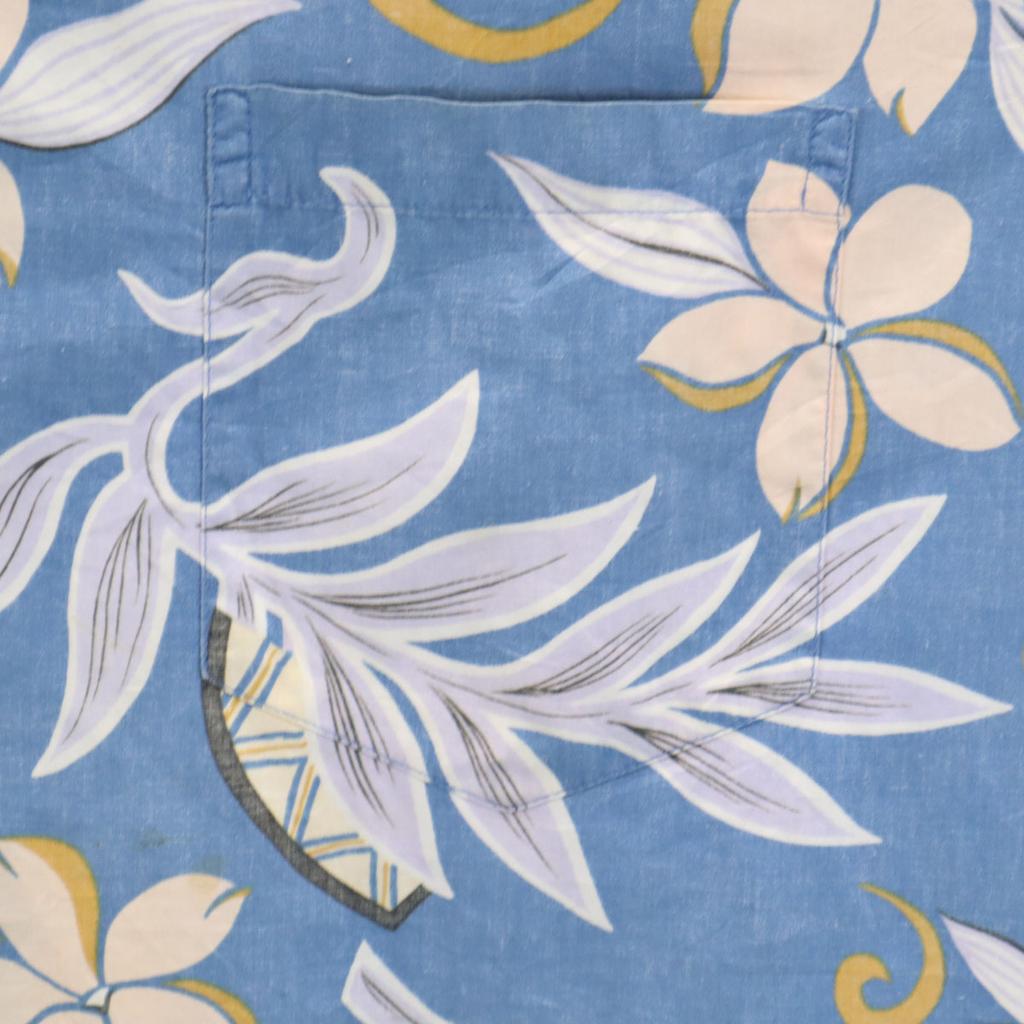 Reyn spooner 90er Jahre Altes Florales Reverse-Print Kurzarm Button-down Alohahemd Herren Gebraucht