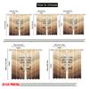 2pcs 2D flat printing Drapes Joshua House Serve Lord Polyester Without Electricity Festive Wall Decor Use for Multipurpose Event