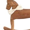 Rocking Horse Ornament Carved Wooden Figurine Housewarming Table Centerpiece Office Retro