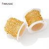 14/18K Gold Plated Brass Beads Chains,Women Necklace Bracelet Cable Link Ball Chain for DIY Jewelry Making Accessories Supplies