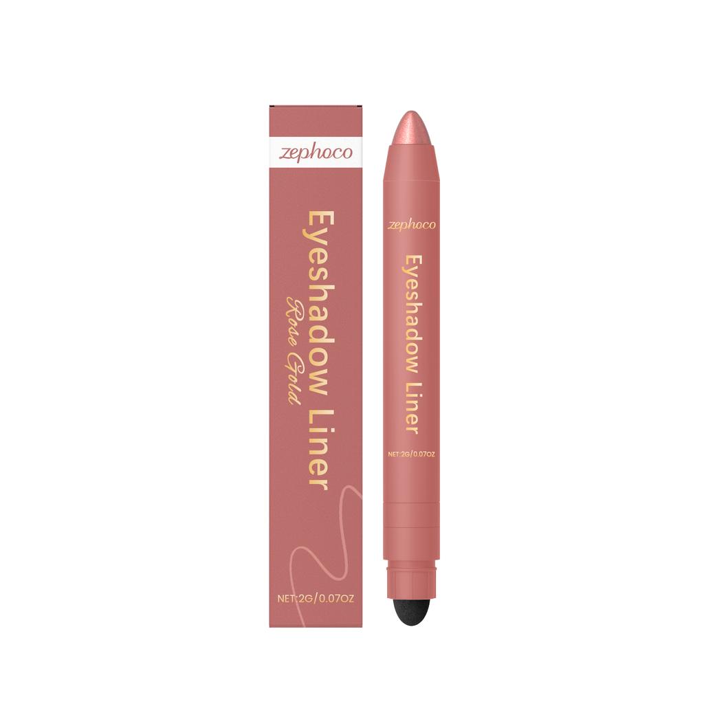 Penna Eyeliner 2in1 Formula Anti-Macchia Impermeabile Lunga Tenuta Trucco Quotidiano per Principianti Applicazione Fluida Eyeliner Ombretto