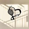 Tennis Lovers Metal Wall Art Personalized Couple Gift Home Decor