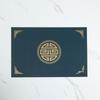 ZISIZ Nappe de table Vert Paon Style Chinois