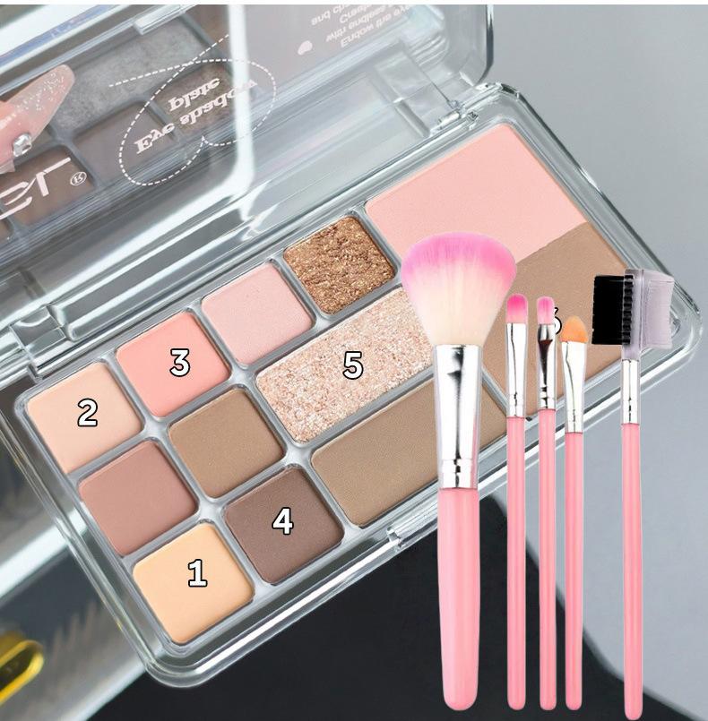 Mgl Twelve Color Low Saturation Pink Eyeshadow Palette For Daily Commute