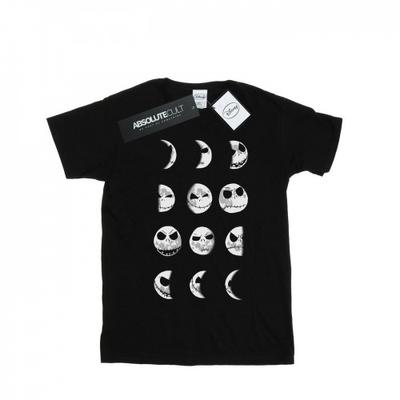 Camiseta feminina/feminina Nightmare Before Christmas Jack Moon Cotton Boyfriend