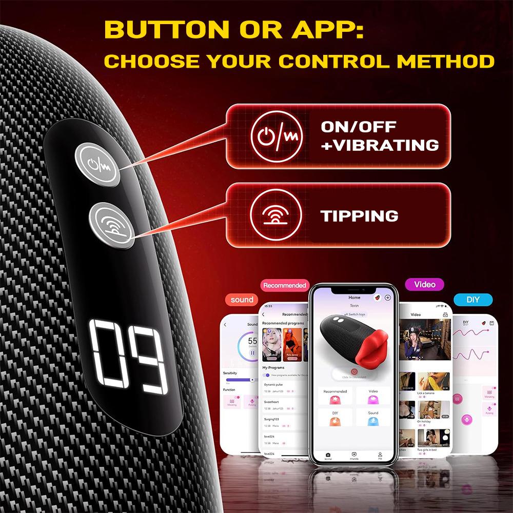 Rechargeable Men's Penis Vibrator 10-Speed Silicone Ring for Sensitivity and Endurance 18+