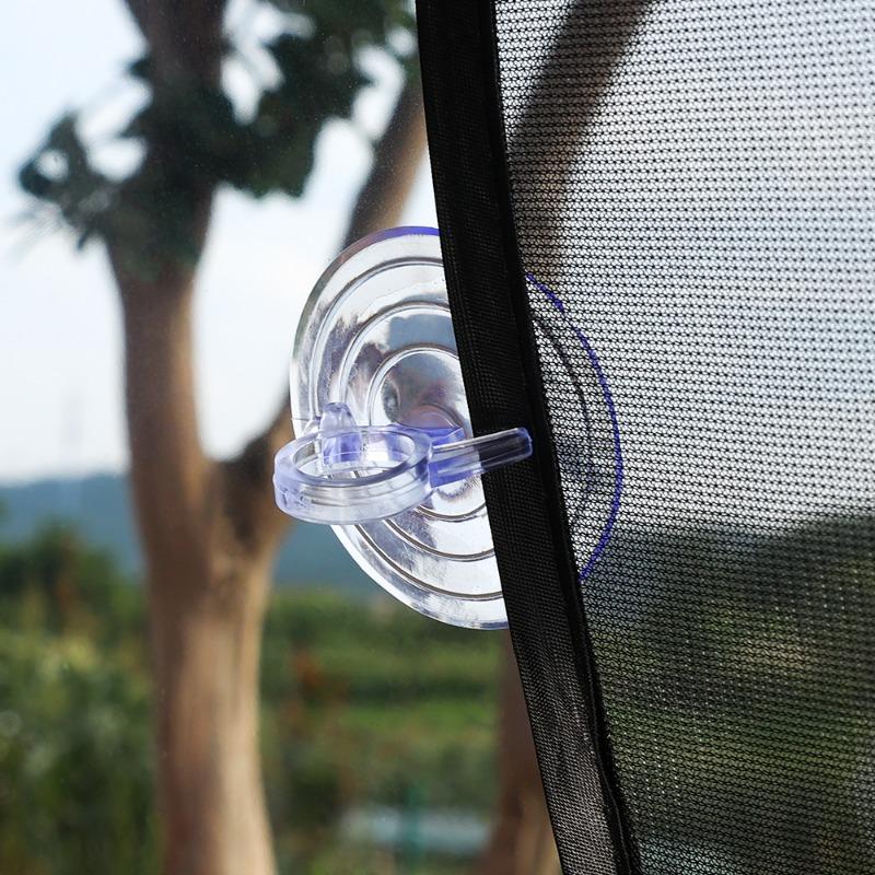 30/10Pcs Car Sun Visor Suction Cups Dovetail Front Gear Sun Visor Suction Cups Transparent PVC Suction Cups Car Decoration