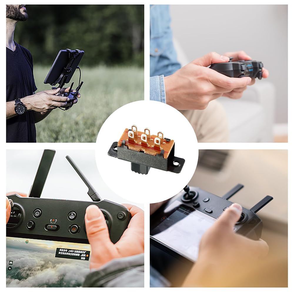 YUWENW Mini Schiebeschalter 2 Positionen 20 Stück 3P für Elektronikprojekt 3mm Stromfluss