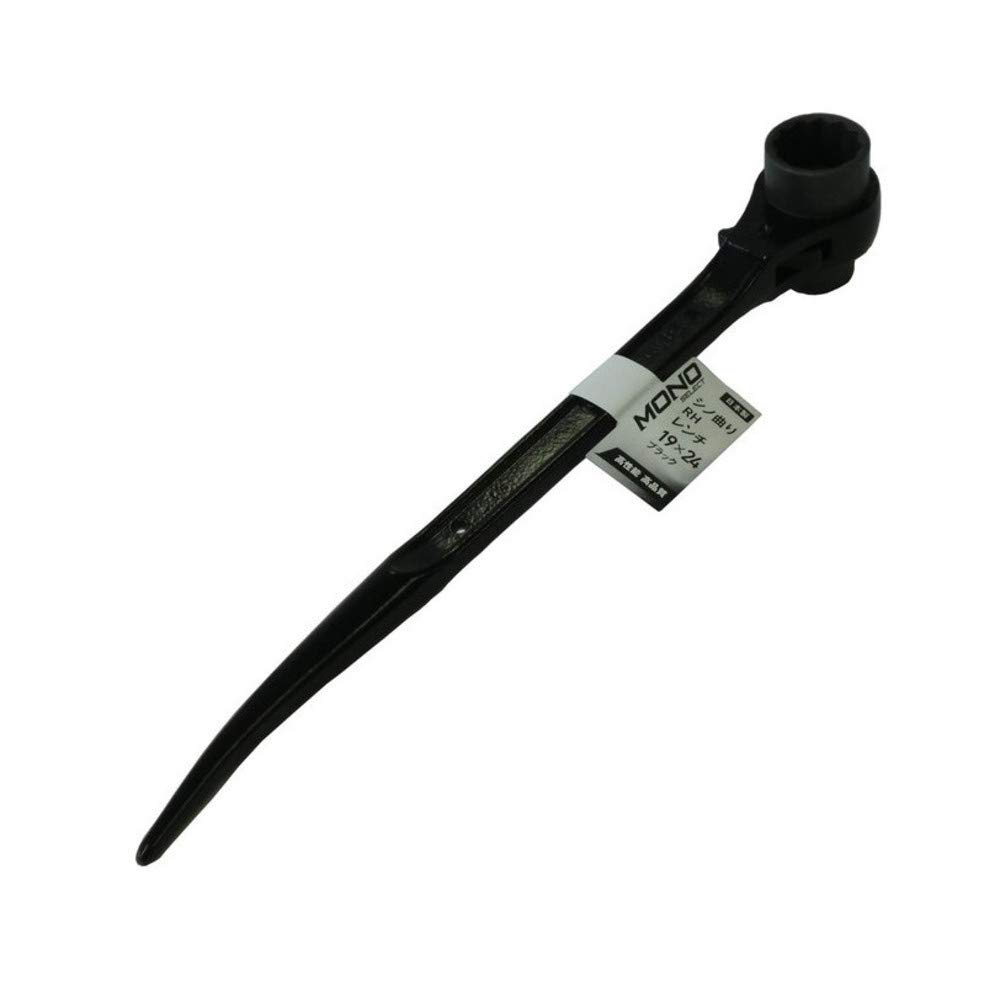 MONO Ratchet Wrench with Bent 19 x Black (Arkland Sakamoto) Handle, 24mm,