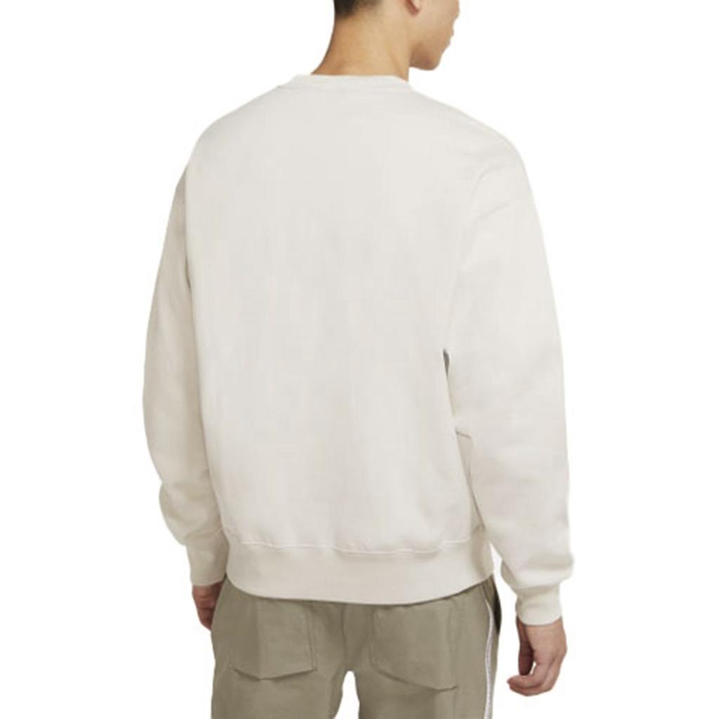 Nike Sweatshirts Men's Light Bone White Crew Neck Moderate Regular DA0318-072