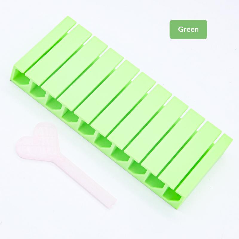 

Nail Foil Storage Box 10 Grids Macaron Color Transfer Paper Holder Dustproof Organizer for Nail Art Foil Stickers Storage
