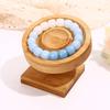 Practical Wood Bangle Display Stand Functional Wood Bracelet Display Holder for Multiple Bangles and Accessories