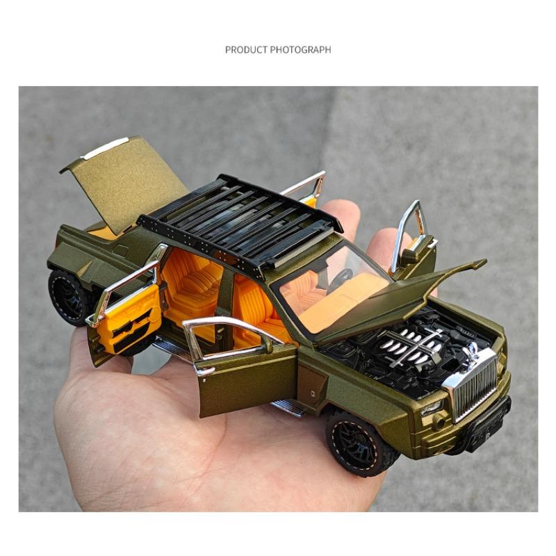 1/32 Rolls-Royce Phantom 6x6 Slitina Pickup Odlévaný Model Auta - Zvuk a Světlo Dárek