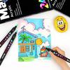 36-farbige wasserbasierte Marker mit doppelter Spitze für DIY und Kindergartenkunst.