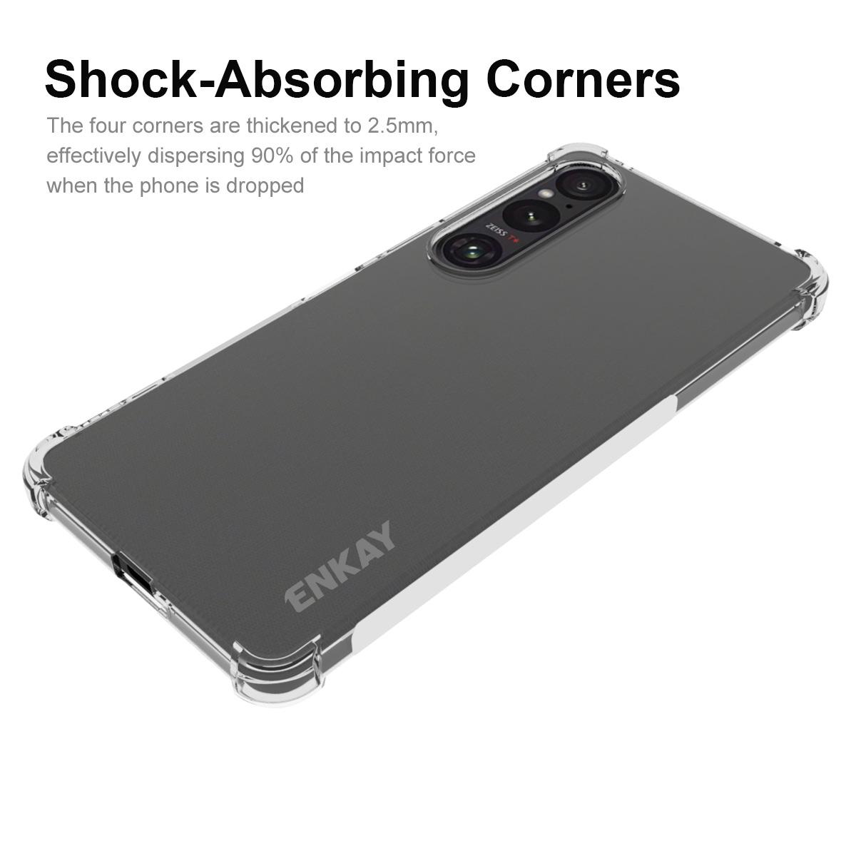 

ENKAY HAT PRINCE For Sony Xperia 1 VI Case Drop-proof Non-slip TPU Phone Cover A